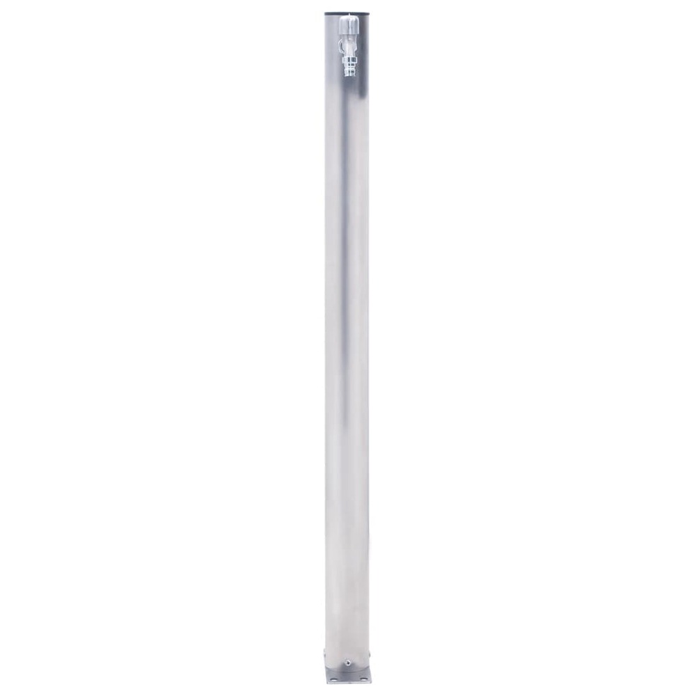 Colonne à eau de jardin 80 cm acier inoxydable rond