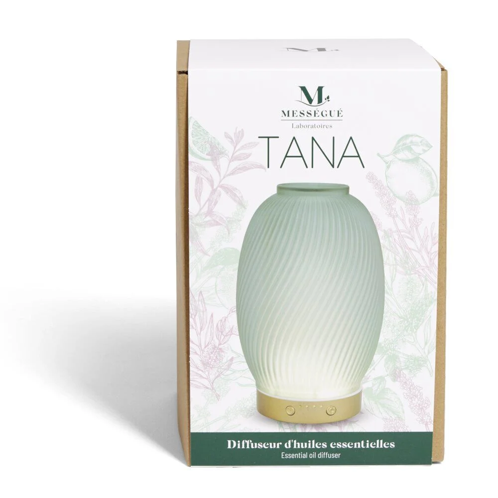 Diffuseur huile essentielle Mességué en verre opaque Ø17xH25cm