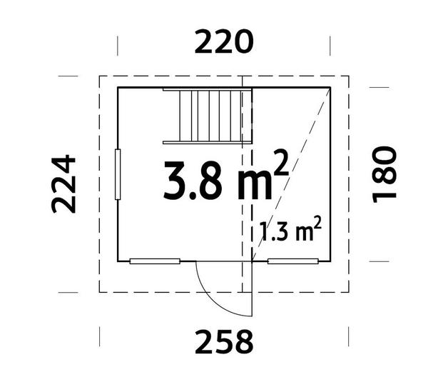 Palmako Spielhaus Tom, ca. B258/H228/T224 cm