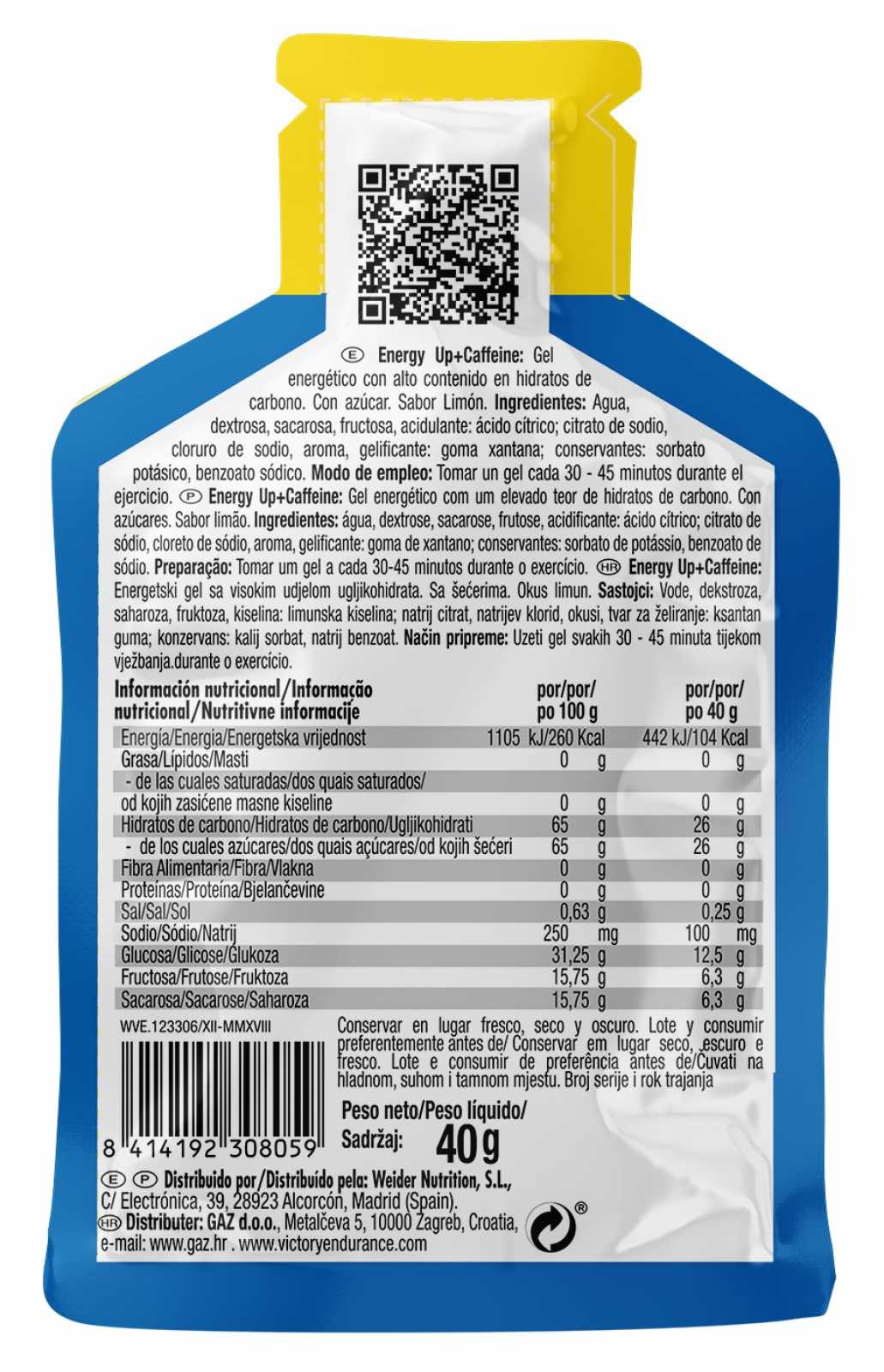 Victory Endurance Energy Up! Gel 40 g