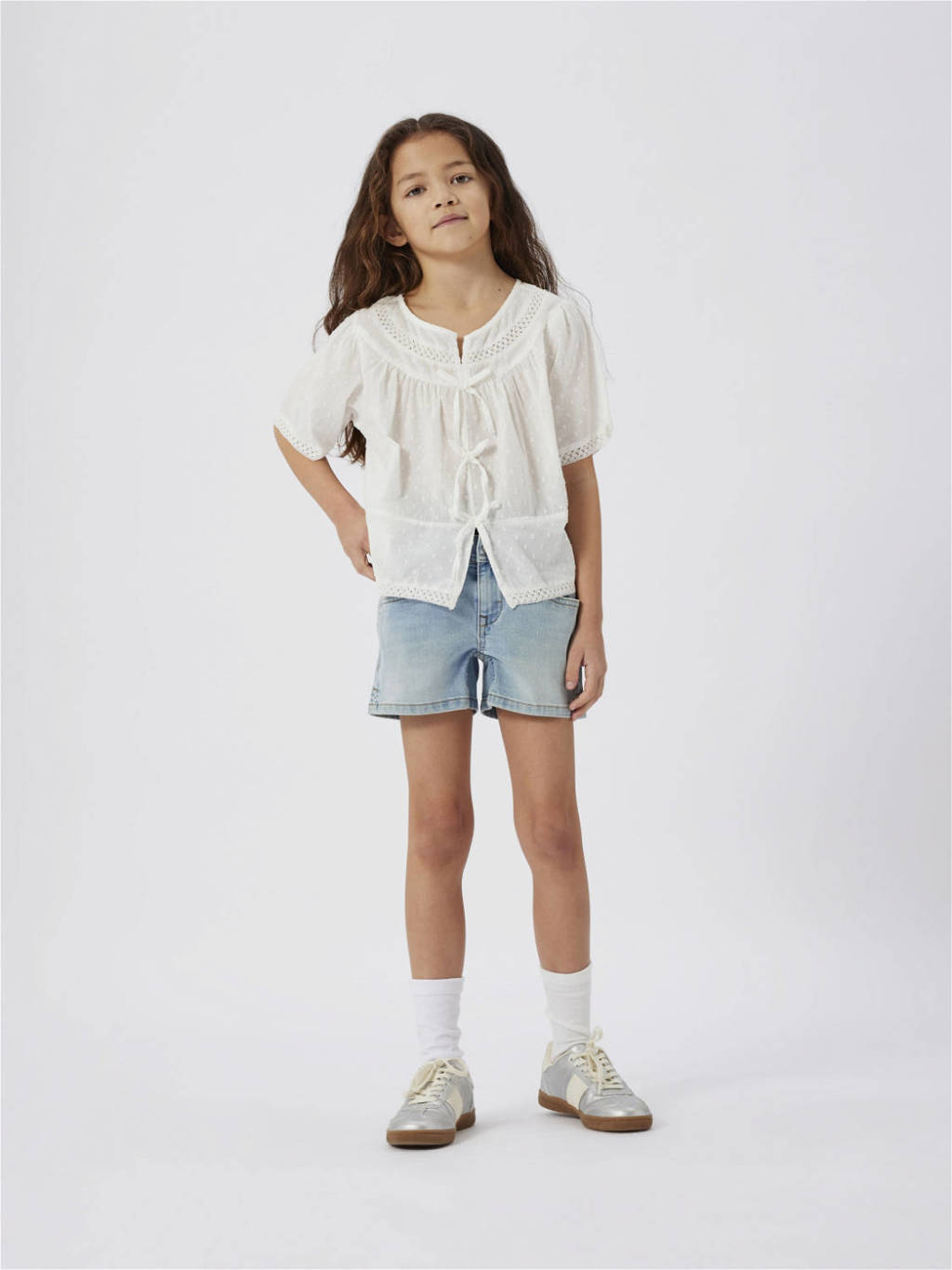 NAME IT slim fit denim short NKFSALLI light blue denim