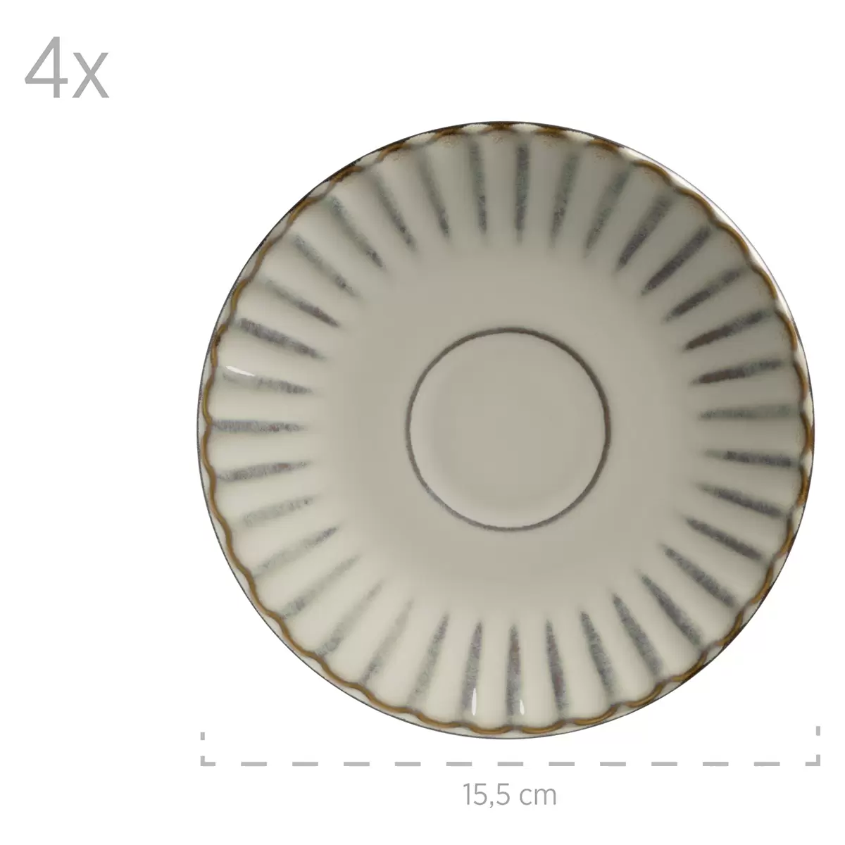 Frühstücksset 12tlg. CONFINO beige,braun