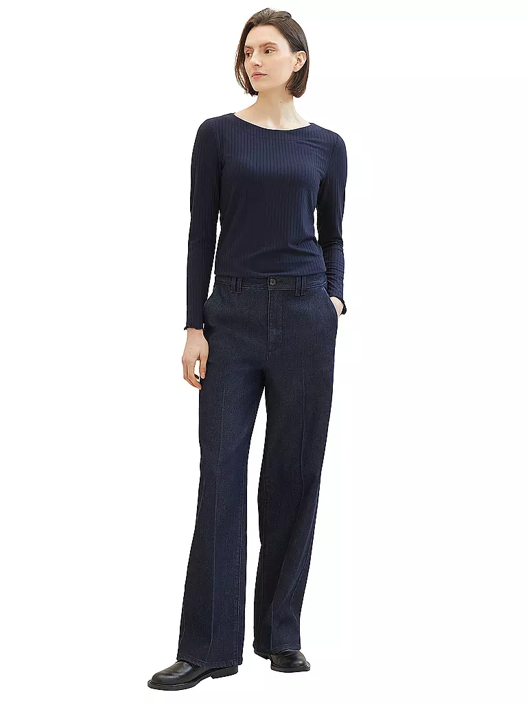 TOM TAILOR Langarmshirt  blau