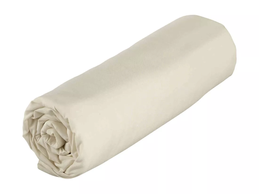 Drap housse bébé 100% coton bio 60x120 écru