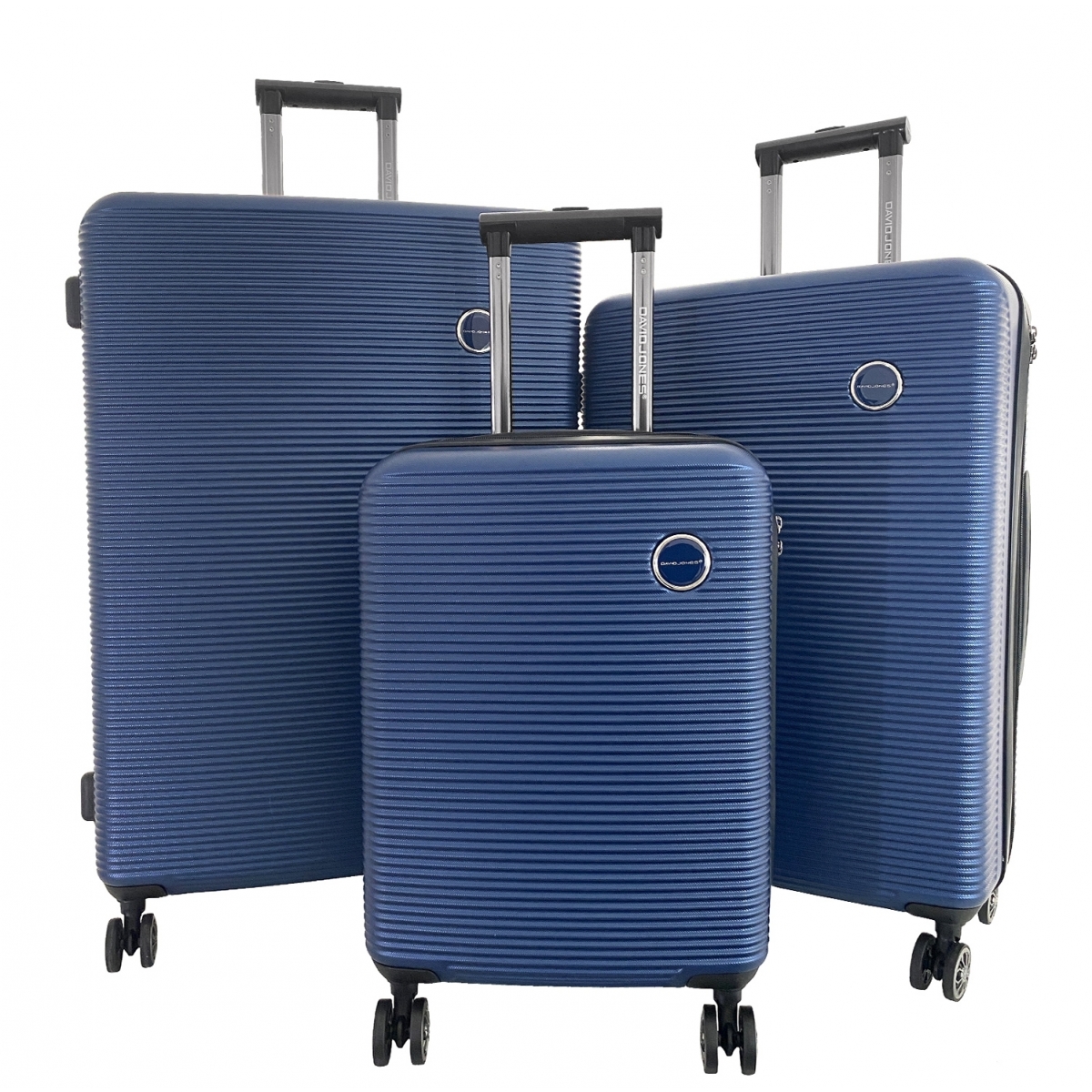 David Jones Lot 3 valises rigides dont 1 valise cabine David Jones ABS TSA