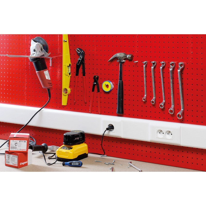 Legrand DLP stopcontact dubbel wit