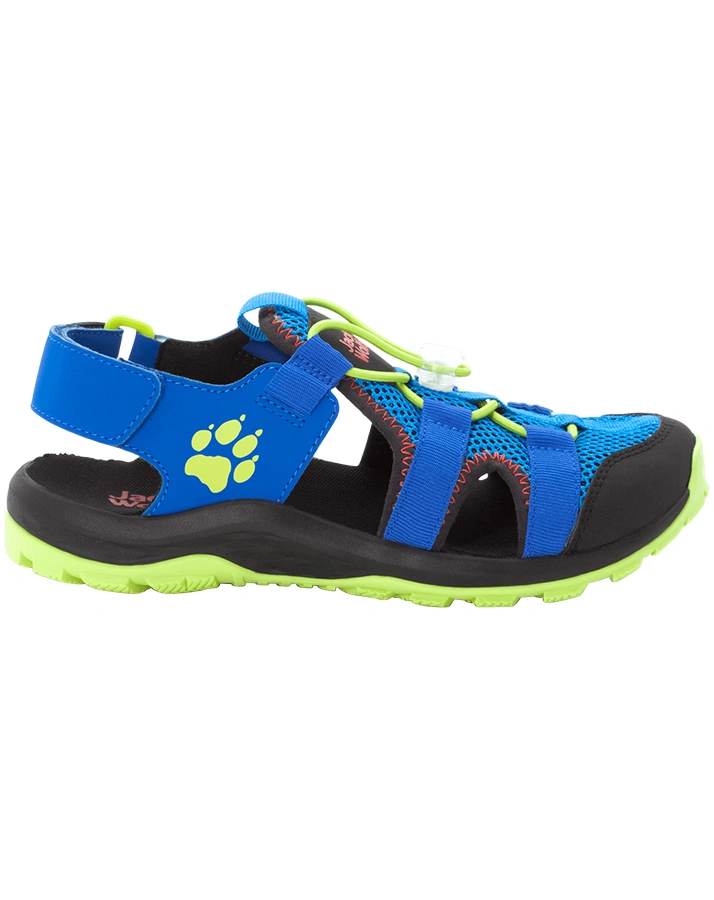 Trekking-Sandalen OUTDOOR ACTION mit Zehenschutz in blue/lime