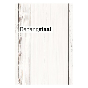 Behangstaal vliesbehang sloophout wit (dessin 33-255)