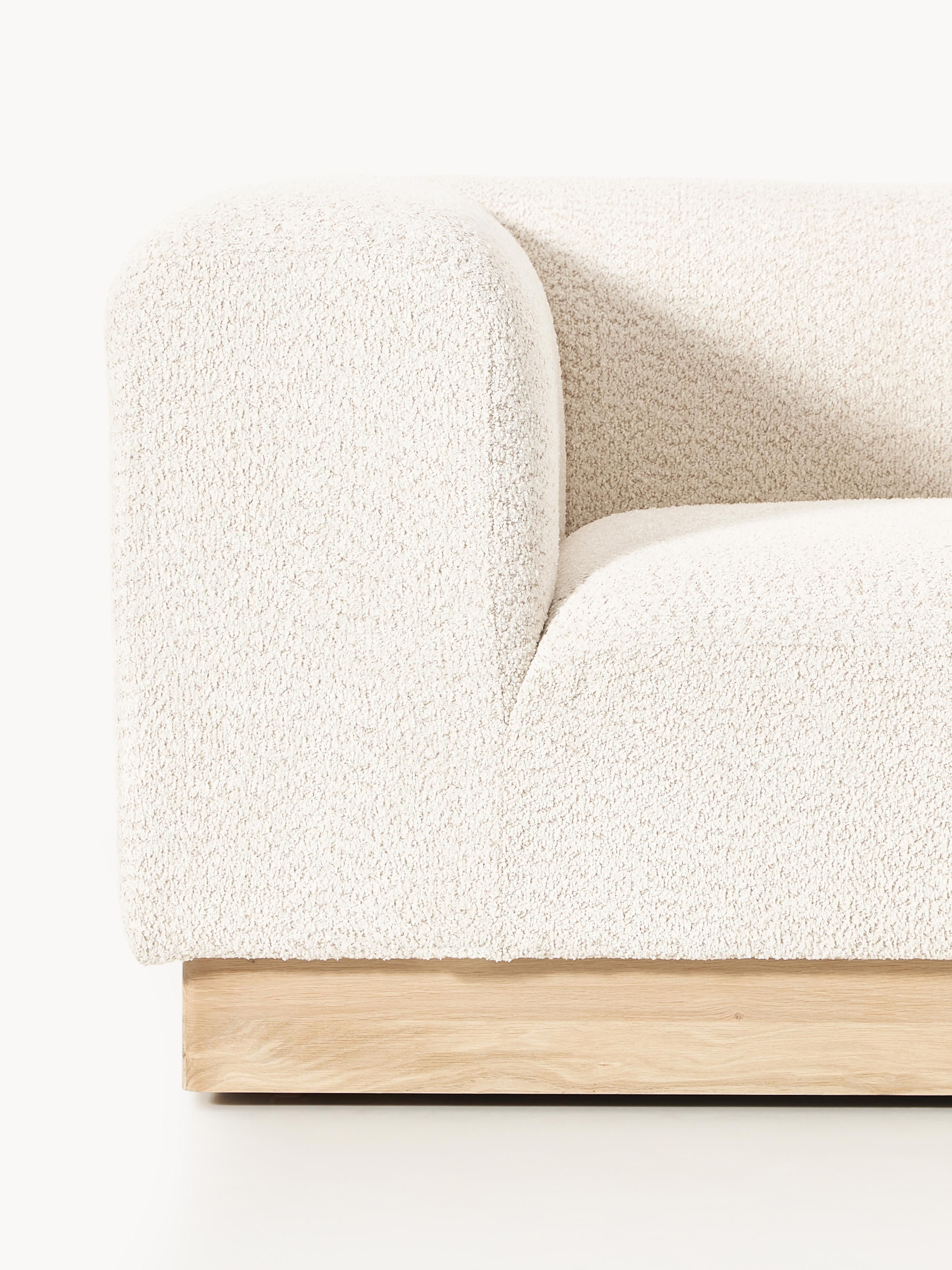 Modulaire bank Natalie (3-zits) van teddy-bouclé