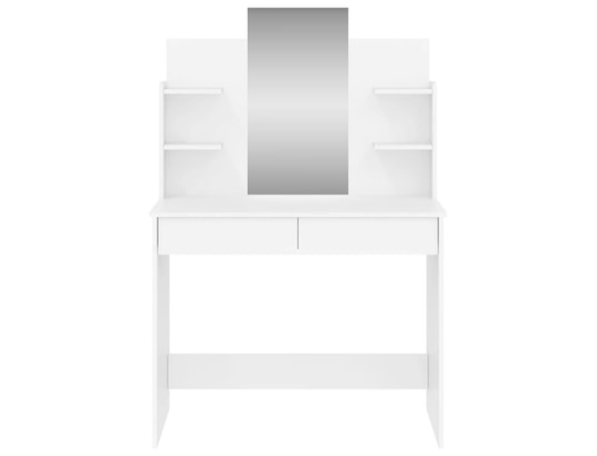 VIDAXL - Coiffeuse avec miroir blanc 96x39x142 cm