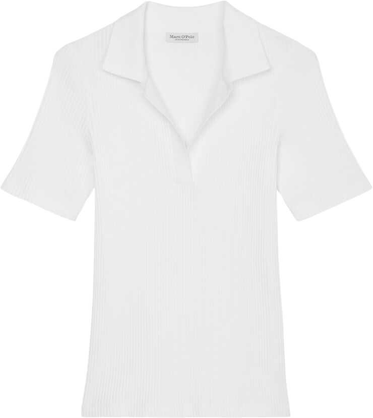 Marc O’Polo Polo shirt, short sleeve, flatknit White