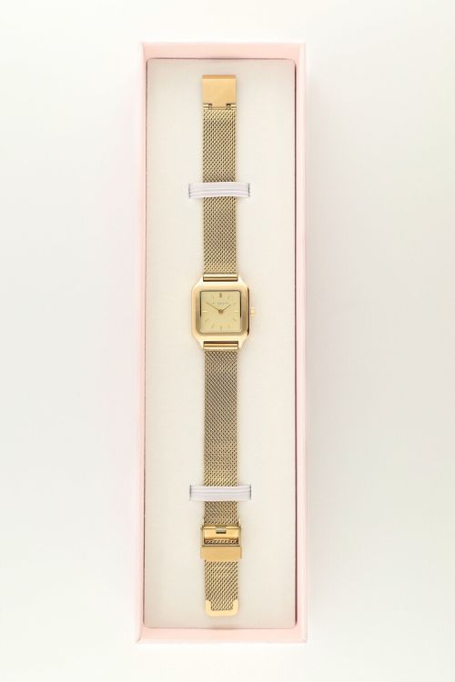 Horloge met vierkante wijzerplaat