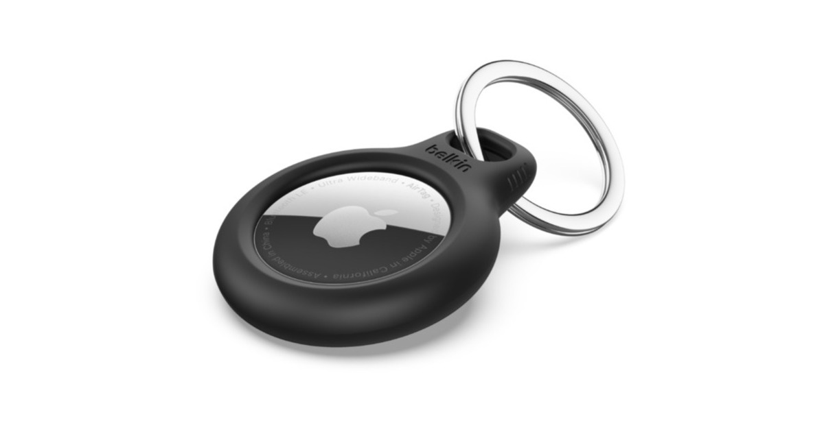 BelkinBeschermende houder met sleutelhanger voor AirTag tracker  (Zwart)