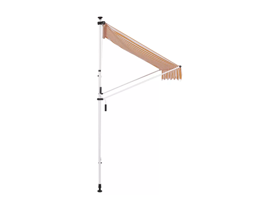 Auvent - Tissu - 350 x 120cm - Blanc / Jaune - Westerly