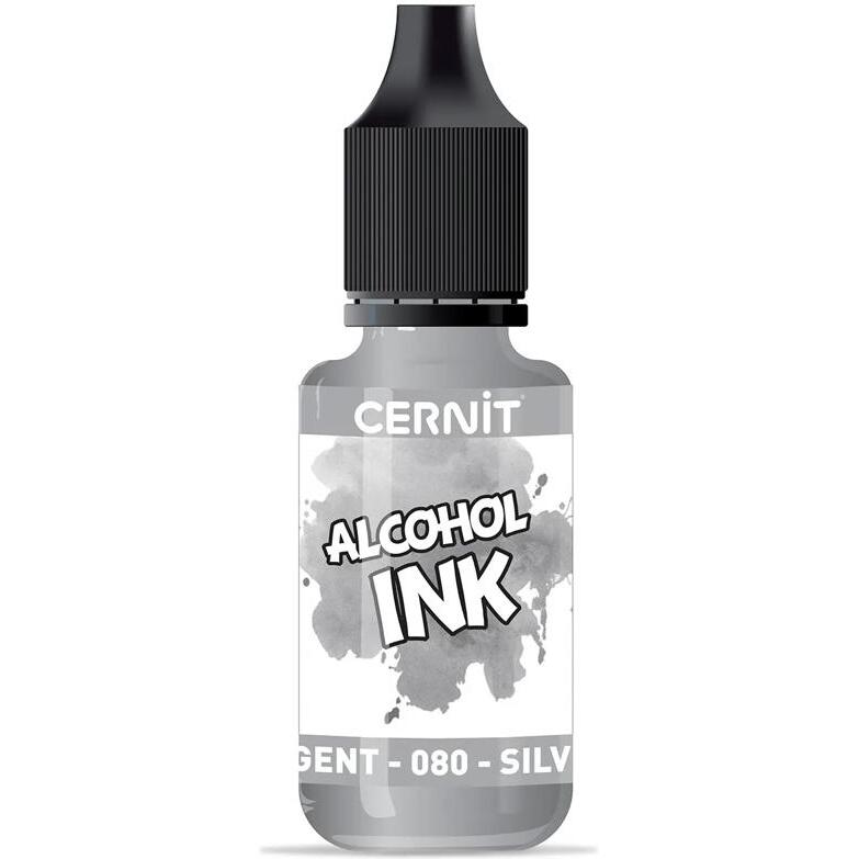 Cernit encre à l'alcool 20 ml Argent - Argent