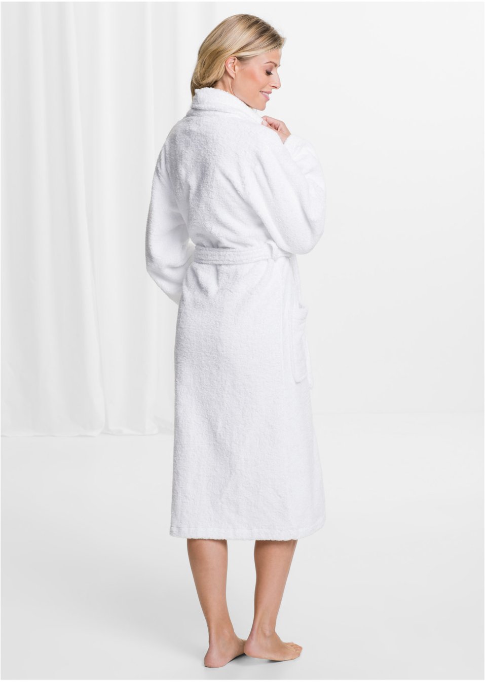 Peignoir de bain en éponge de coton