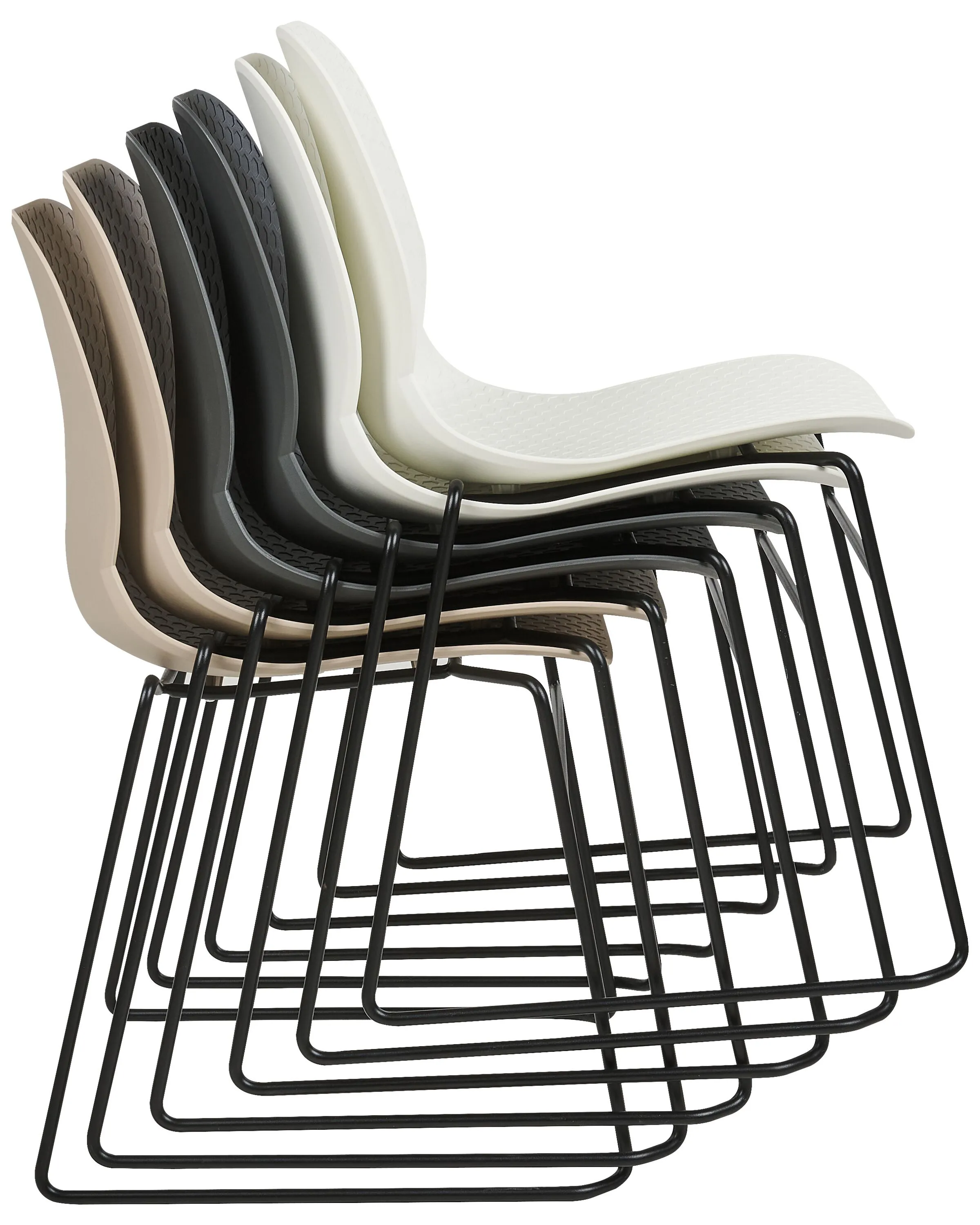 Set van 4 vergaderstoelen PANORA Beige