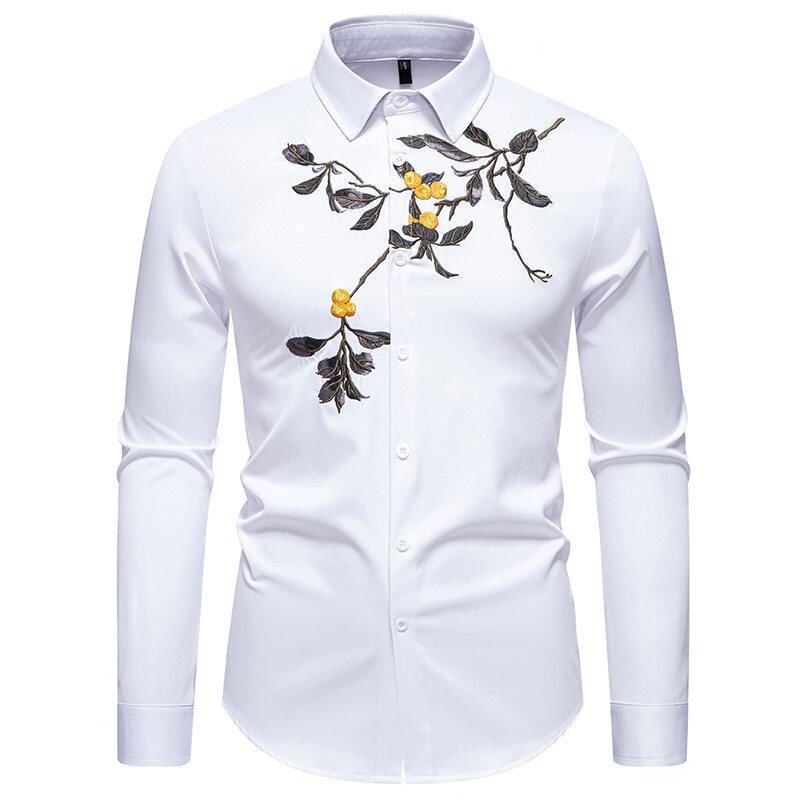 YIKES - Geborduurd shirt met lange mouwen