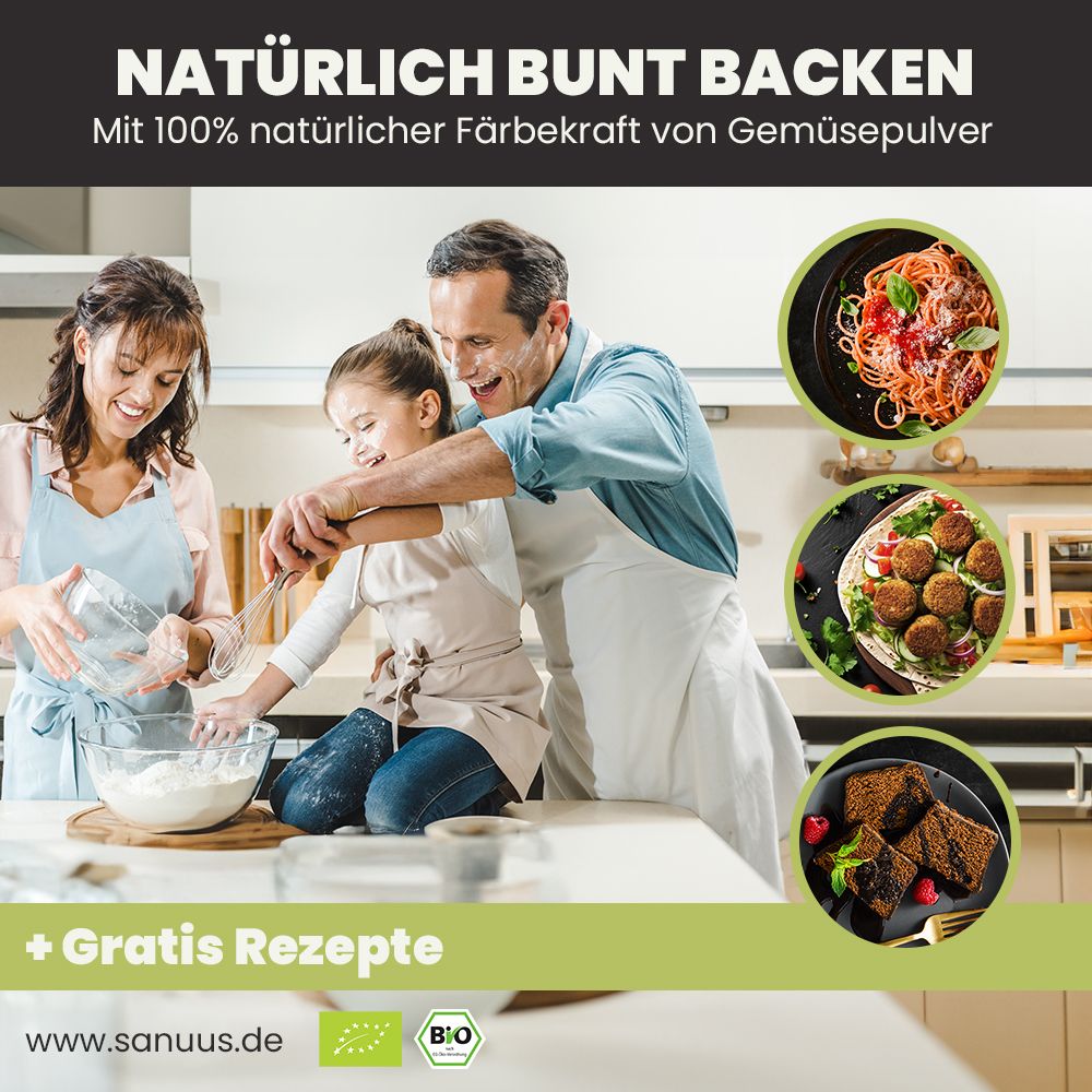 SANUUS® VegiX Weizenmehl 550 mit natürlichem Karottenpulver