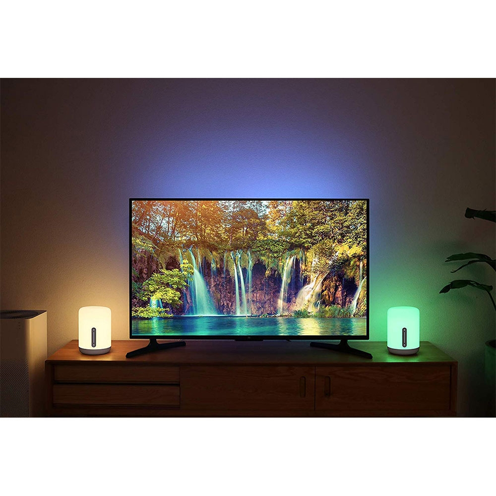 Mi Bedside Lamp 2 LED Smart Light Nachttischlampe mit Touch Control für iOS / Android (Apple HomeKit / Alexa kompatibel) - Weiss