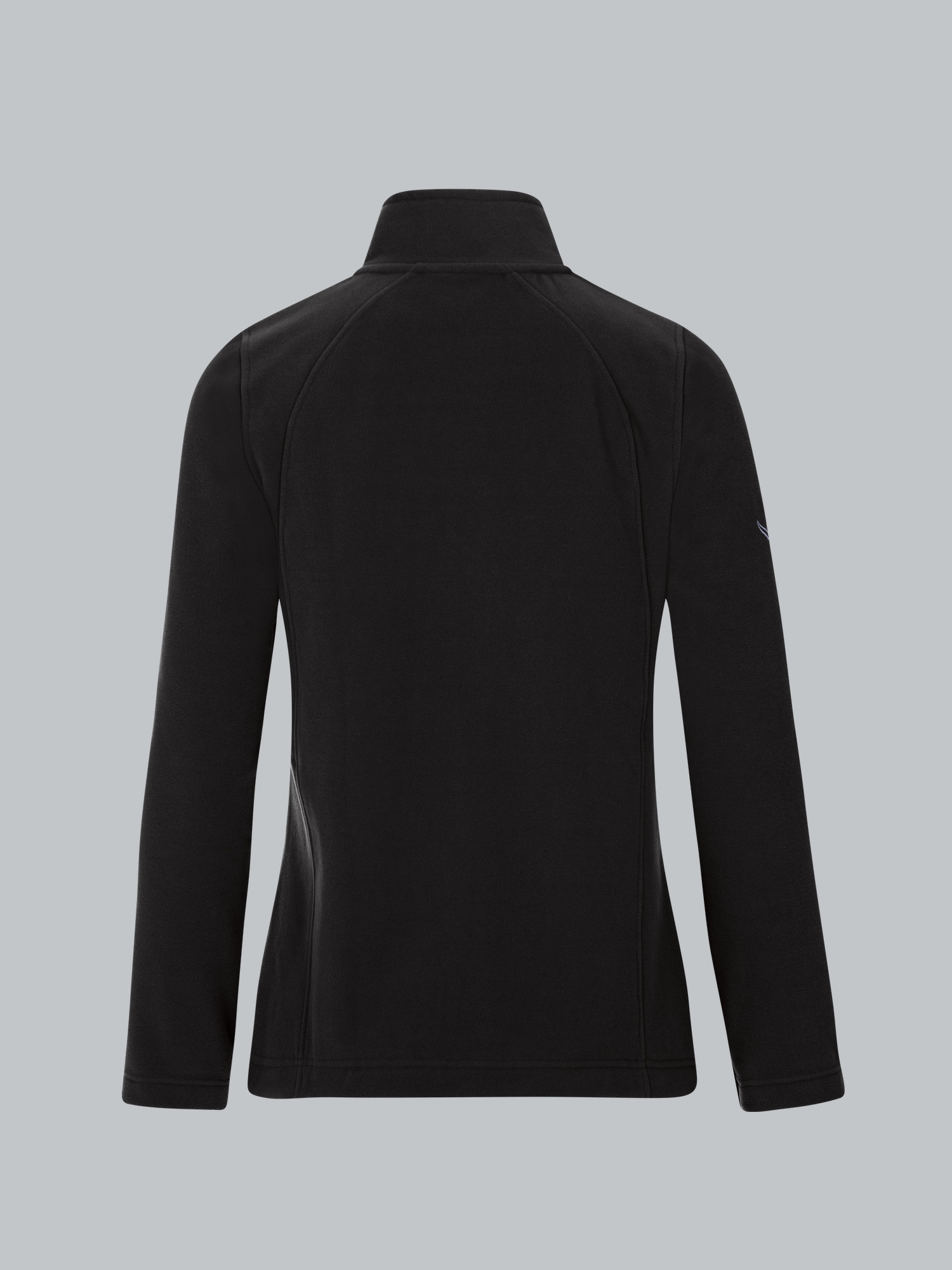 Taillierte Fleecejacke Schwarz