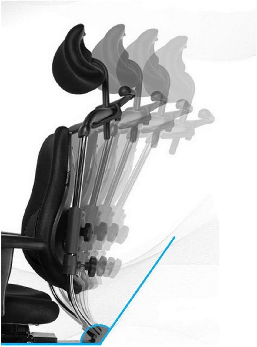 Bandscheiben Bürostuhl - ZEN-LS - Unterstützung der Lendenwirbelsäule mit Lordosenstütze - Sitzen bis zu 12H - INNOVATIVE orthopädische Bürostühle - Office Chair - 1,50m - 1,95m - Schwarz