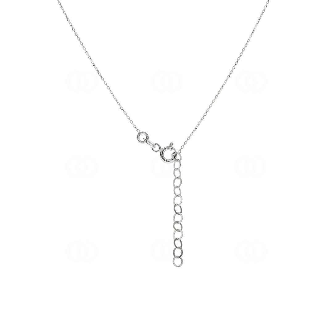 Collier mit Anhänger 750/18 K Gelbgold mit Diamant 0.09 ct H/si