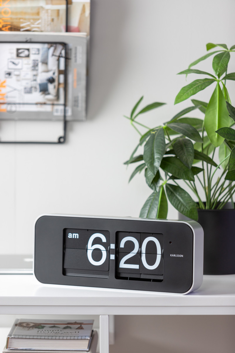 Wall Clock Wide Flip KA5999OR Orange