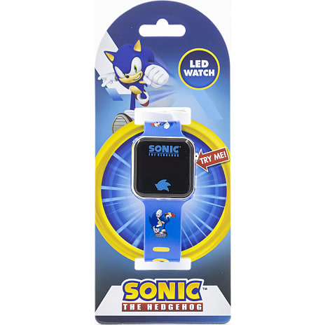 Sonic børne LED armbåndsur str. onesize - blå