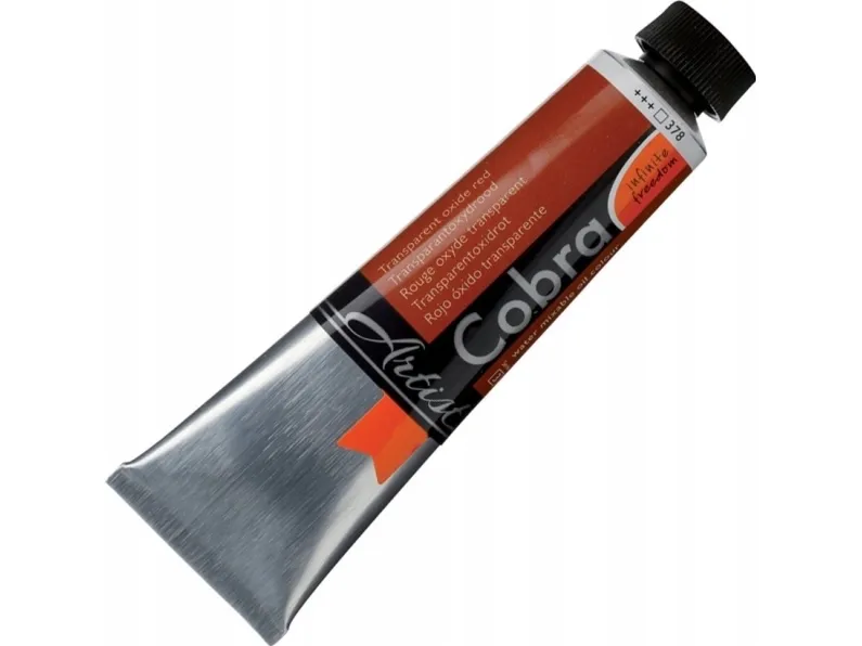 Cobra Artist Water-Mixable Oil Colour Tube Transparent Oxide Red 378