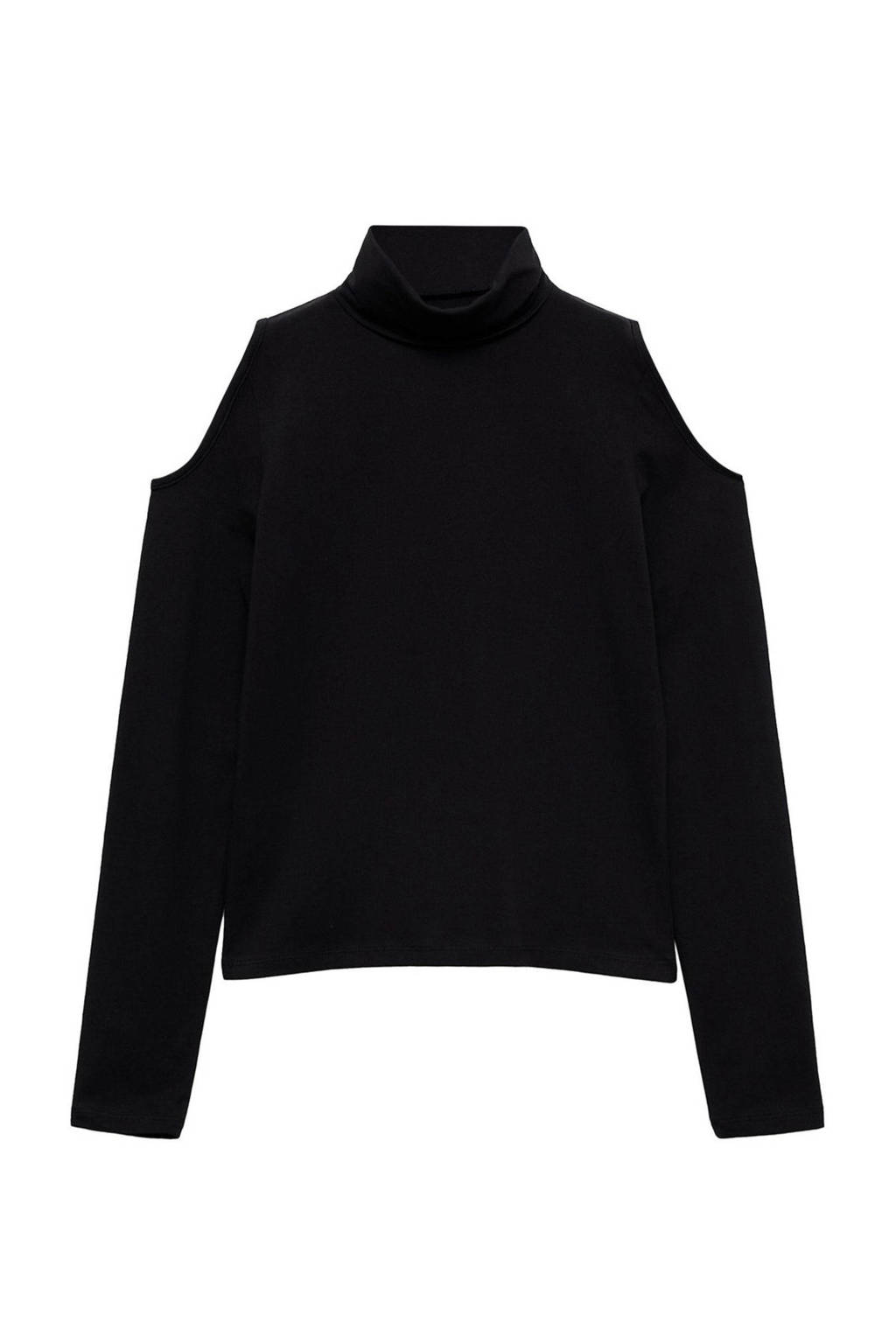MANGO TEEN top met col zwart