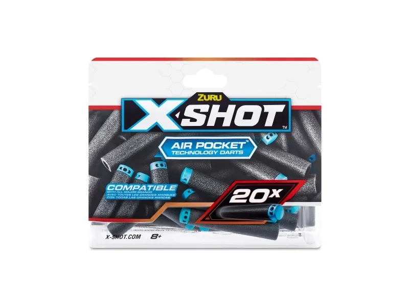 X-Shot Excel 20PK Refill Darts Foilbag