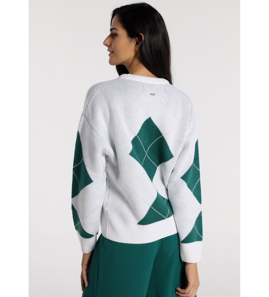Victorio & Lucchino, Camisa de gola redonda branca V&L
