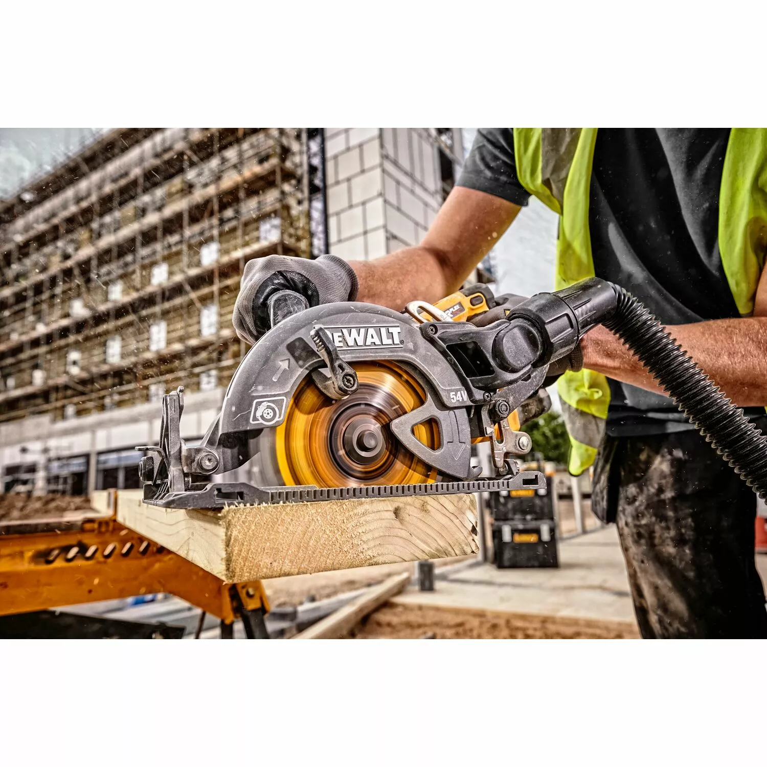 DeWALT DCS577N 54V XR FlexVolt Li-Ion Accu cirkelzaag body - 190mm - koolborstelloos