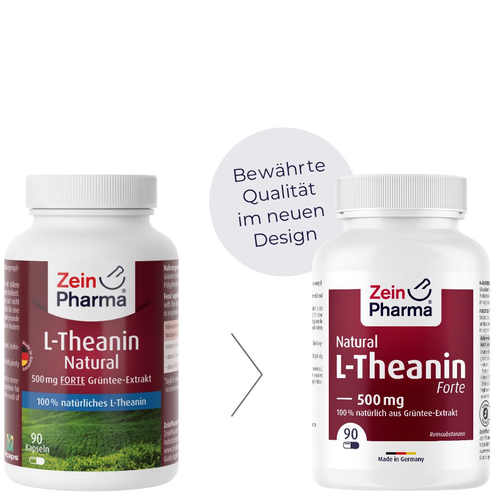 ZeinPharma® L Theanin Kapseln Natural Forte 500 mg