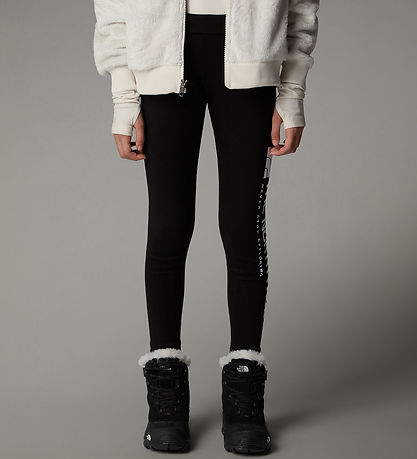 The North Face Leggings - Vertikale Grafik - Schwarz