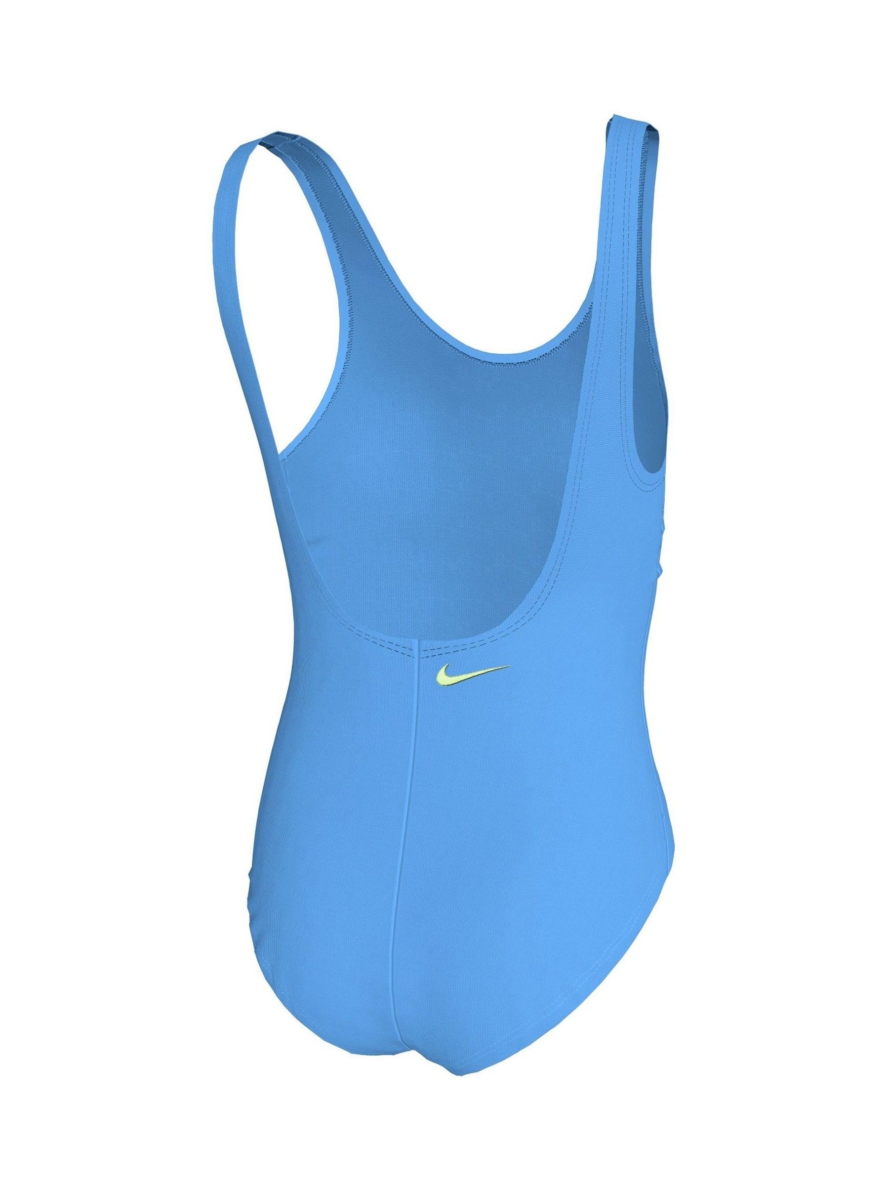 Blauw - Nike Signature Swoosh eendelig badpak met U-vormige rug