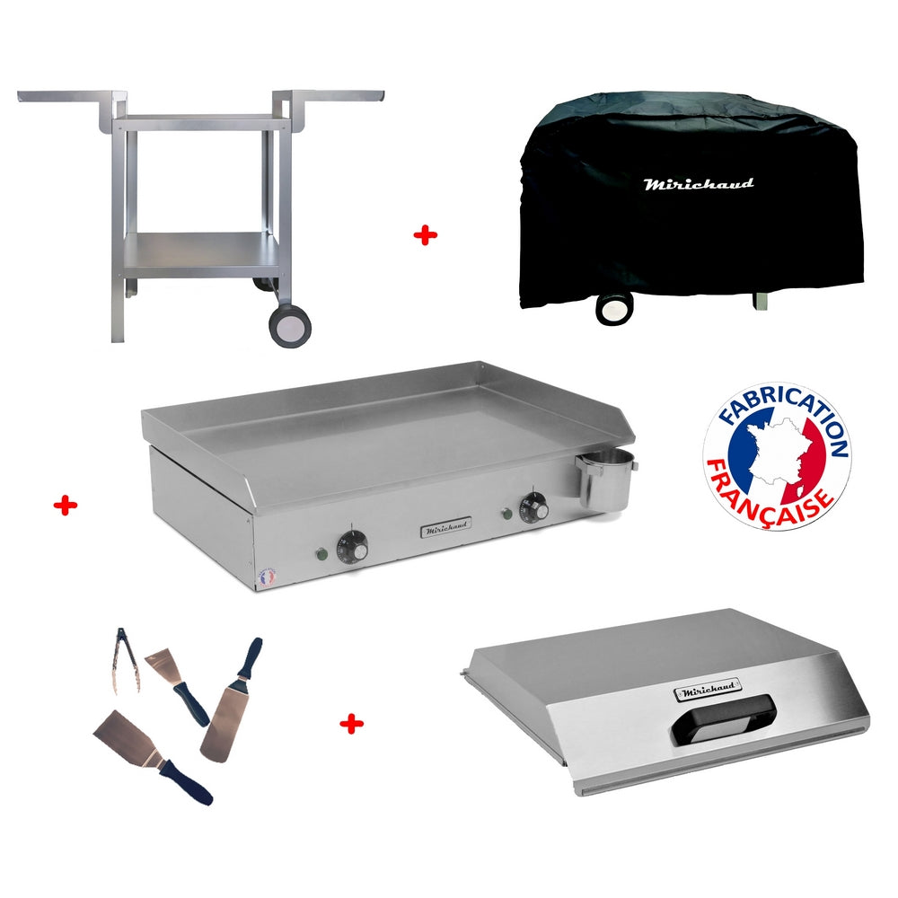 Pack plancha électrique Néo E650 + Chariot + accessoires - Planchaelec