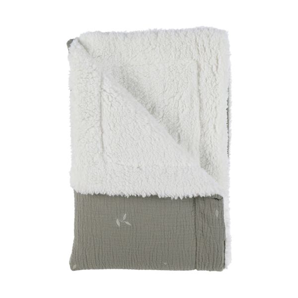Noukie's F&O Deken - 75 x 100 cm - Mousseline\/Sherpa
