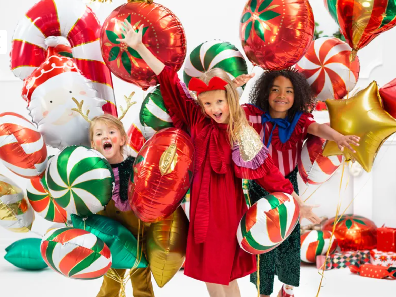 Helium Ballon Kerstbal Leeg 45cm