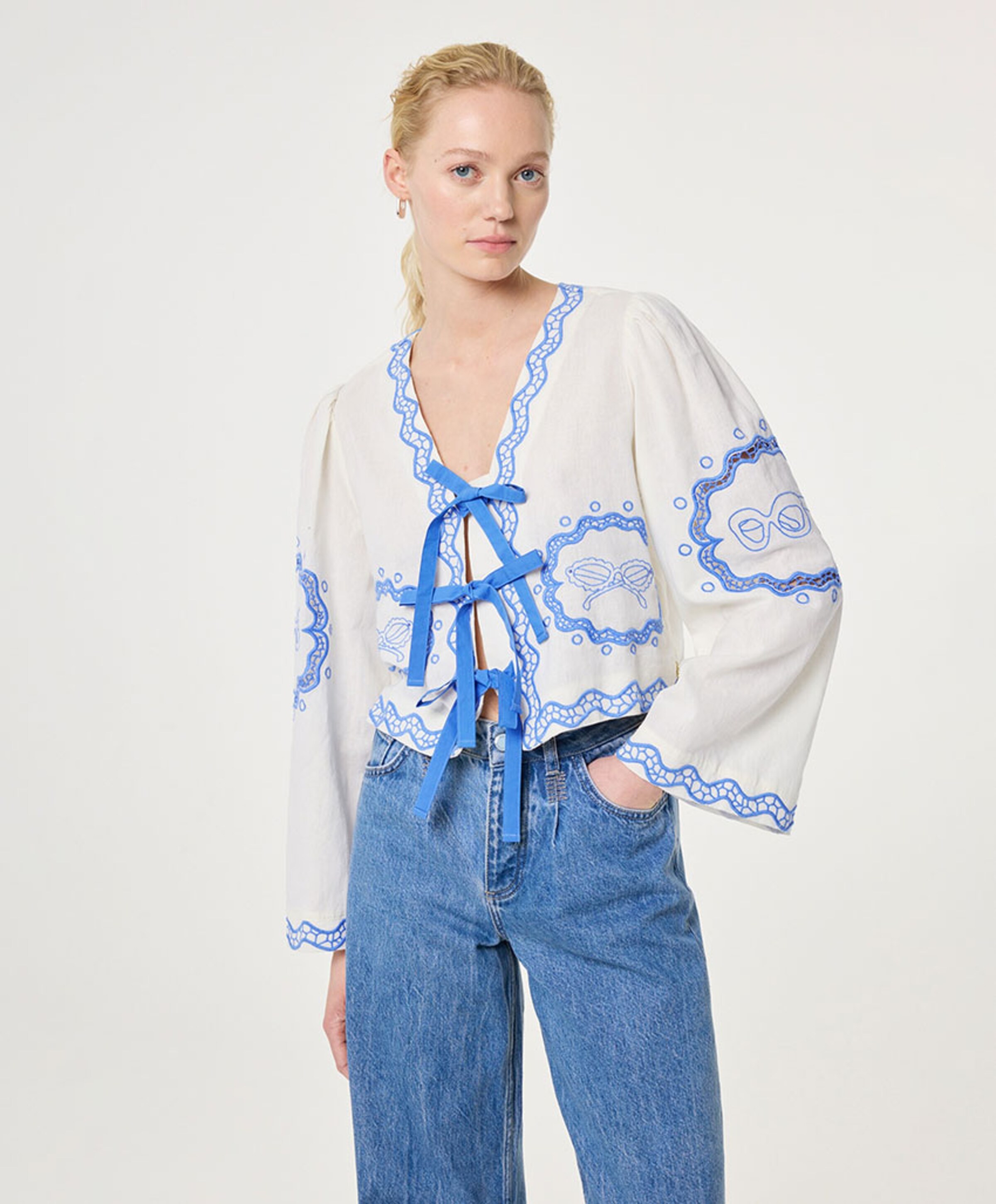 Fabienne Chapot Dames blouse wit