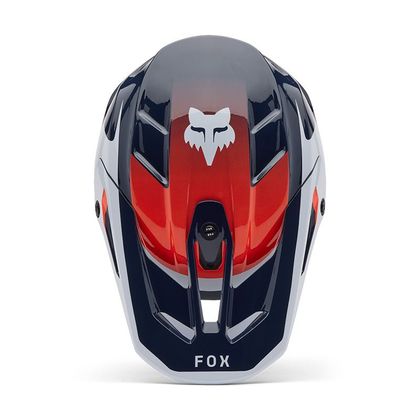 Casque cross Fox V3 DIVIDER 2025 - Bleu / Rouge