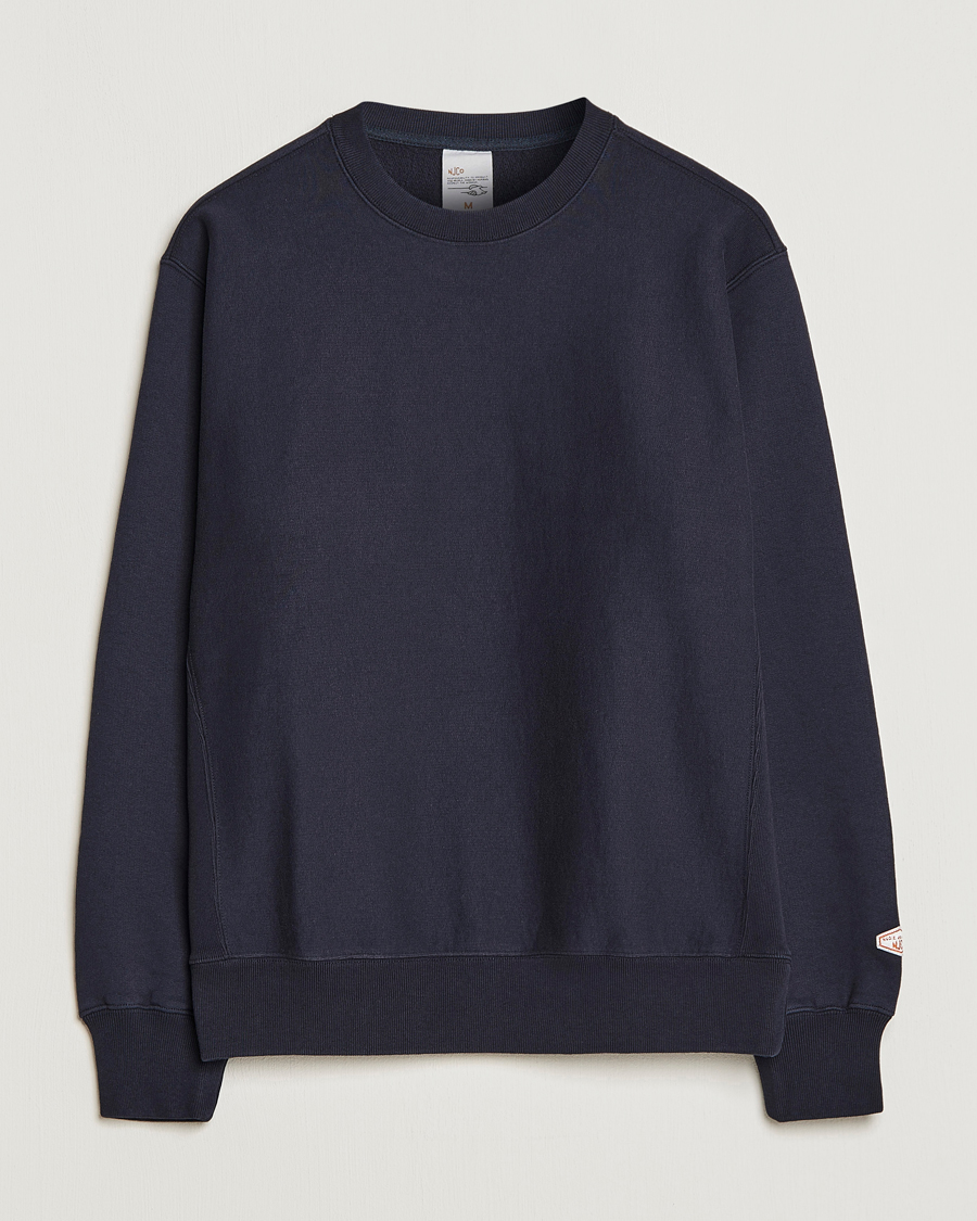 Nudie Jeans Hasse Crew Neck Sweatshirt Navy