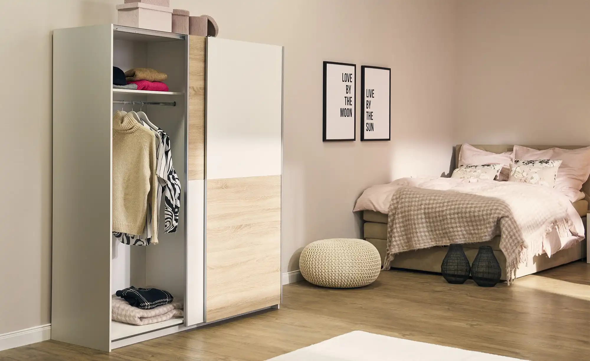 Schwebetürenschrank, 2-türig Tipton
