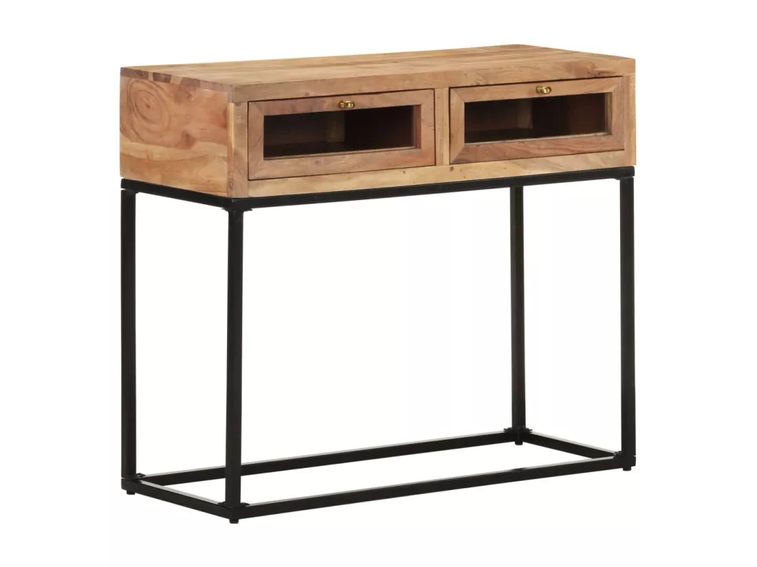 Table console 90x35x76 cm Bois d'acacia massif