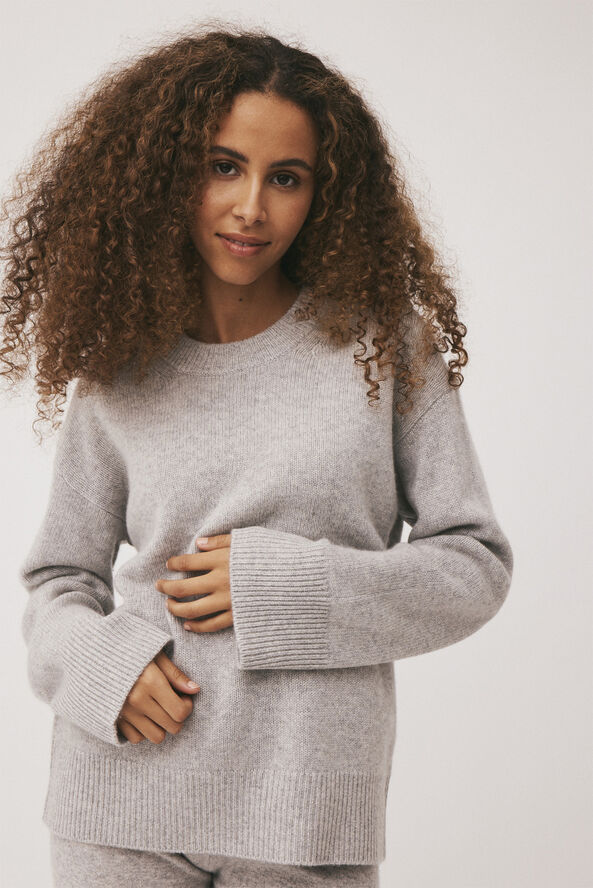Magasin du Nord Collection Classic 2 - 100% Cashmere Light grey melange