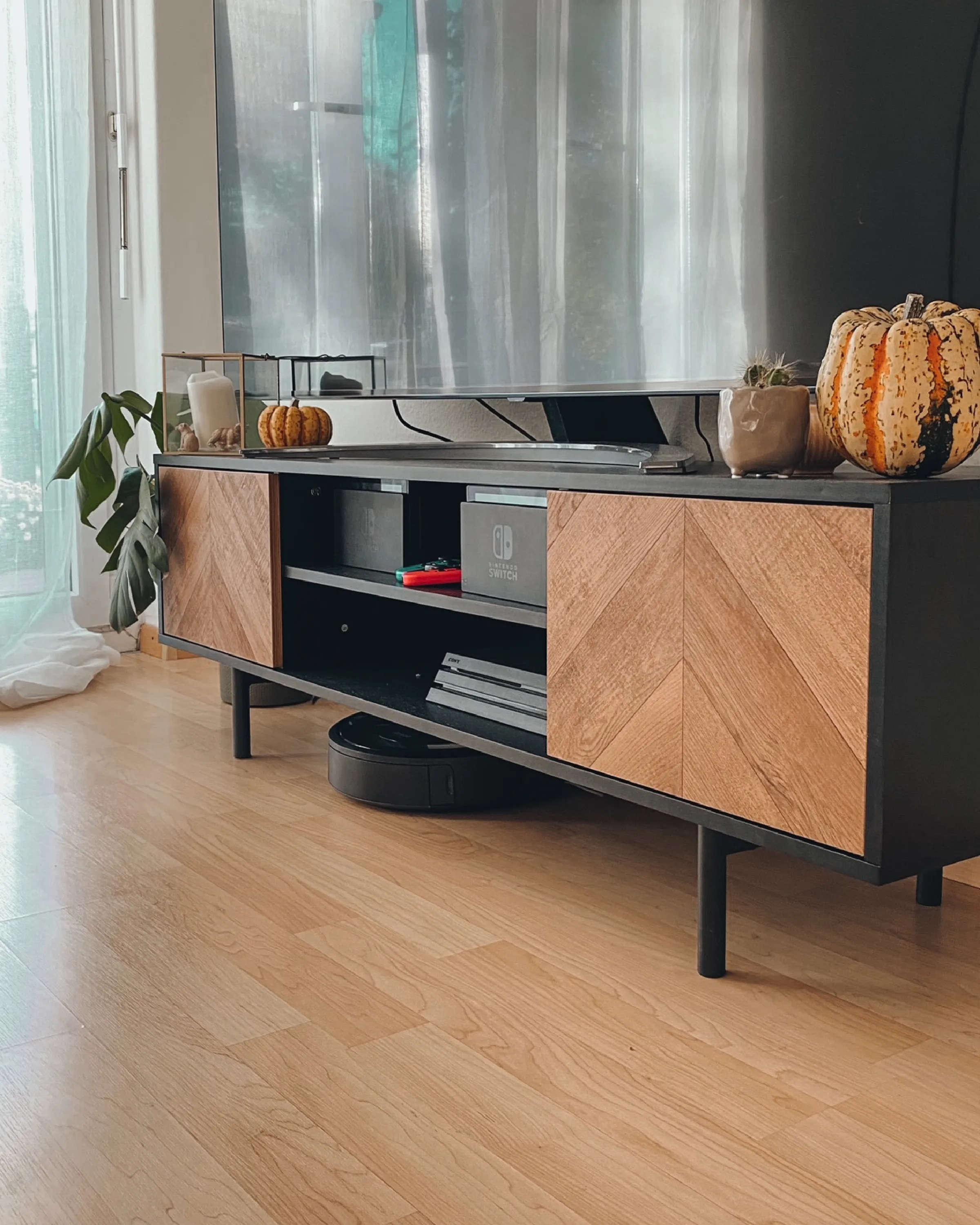 TV-meubel SALINA Bruin/zwart