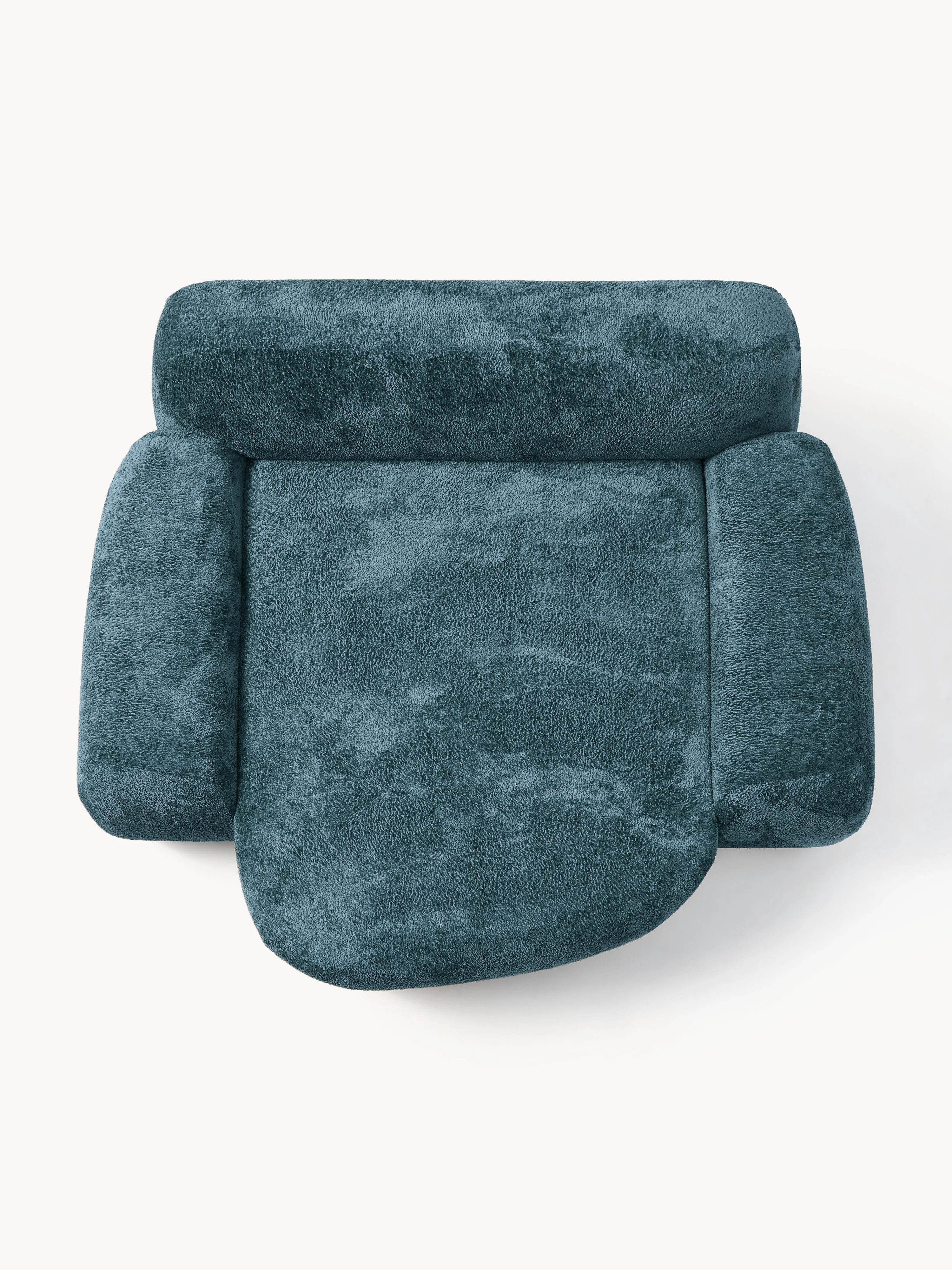 XL teddy bouclé loungestoel Wolke