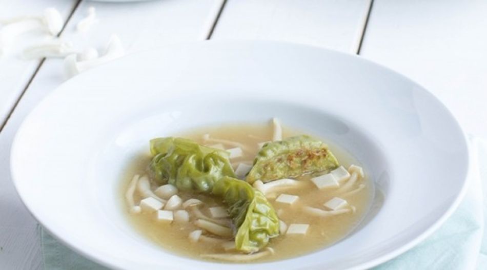 Misosoep met dumplings