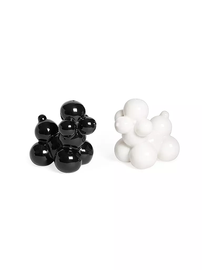 JONATHAN ADLER Salz- und Pfefferstreuer Set POODLE Black / White schwarz